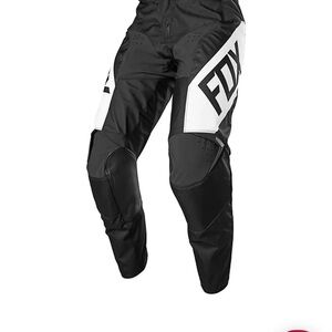 Fox Black and White Racing 180 youth Pants